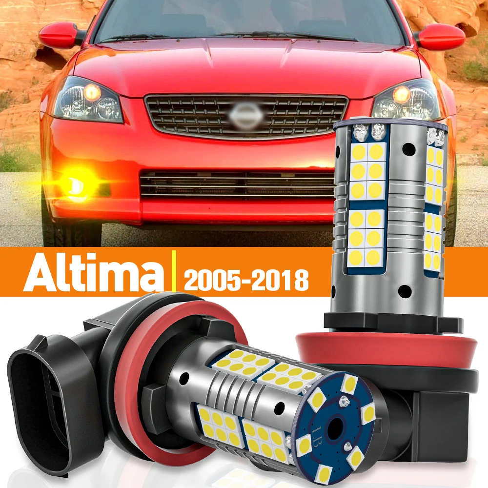 

2pcs LED Fog Light For Nissan Altima 2005-2018 2007 2008 2009 2010 2011 2012 2013 2014 2015 2016 2017 Accessories Canbus Lamp