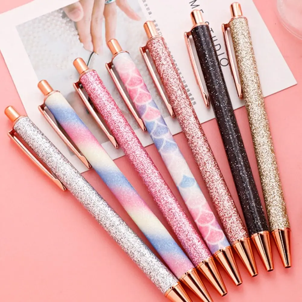 

Школьные и офисные принадлежности, роскошная металлическая ручка для письма, 1,0 мм, милая Высококачественная ручка для детей