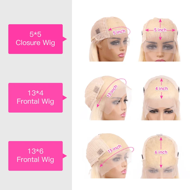 13x6 Bob Wig 613 Honey Blonde 13x4 Lace Front Human Hair Wig Remy Brazilian Short Straight Colored 5x5 Closure Wigs Women lace front wig human hair wigs