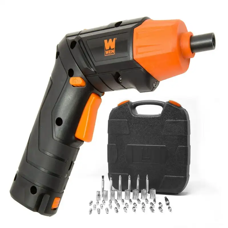 

Max Lithium Ion Rechargeable Cordless Screwdriver and Flashlight with Carrying Case and 40+ Accessories Led folding bulb Led ga