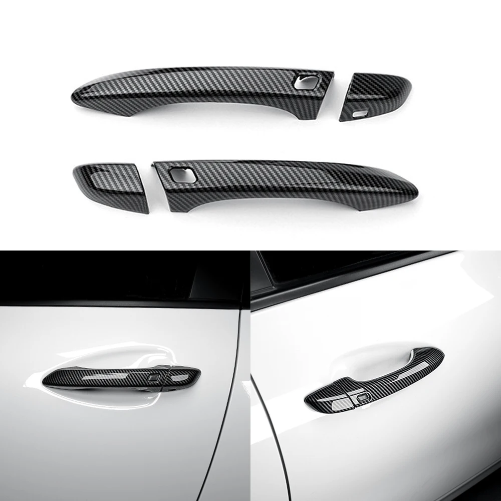 

Carbon Fiber Style ABS Car Front Door Handle Cover Trim For Hyundai Veloster JS 2019 2020 2021 2022 Left Hand Drive