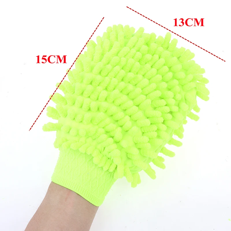 Ultrafine Fiber Chenille Microfiber Car Wash Glove Mitt Soft Mesh for Car Wash
