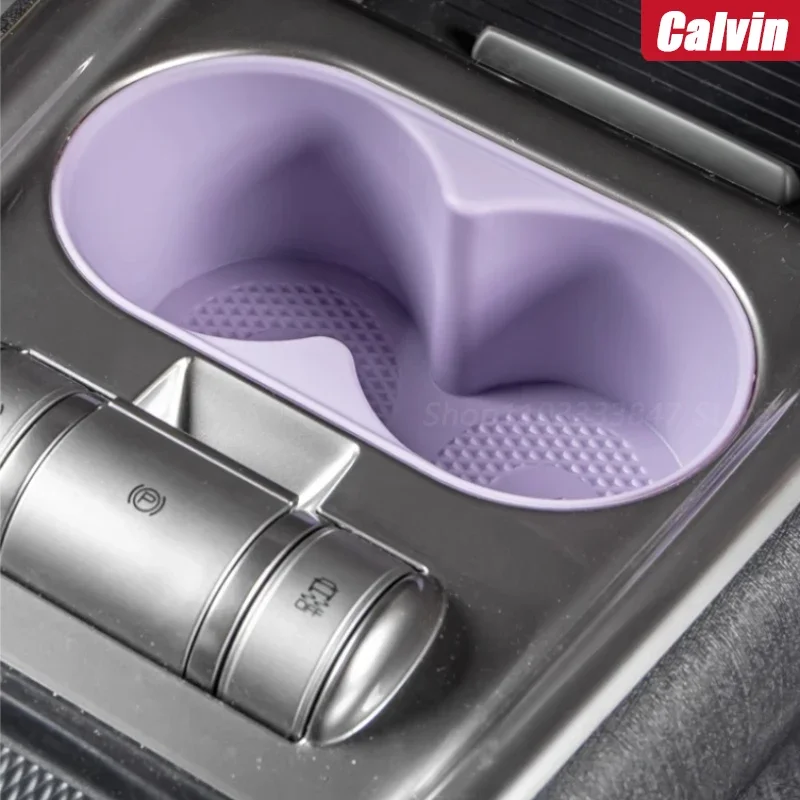 BYD Dolphins 2022 2023 2024 중앙 제어 워터 컵 홀더 실리콘 케이스 미끄럼 방지 및 방수 자동차 액세서리