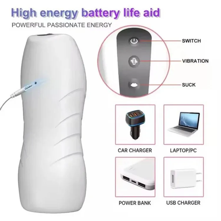 Wearable Male Masturbation Cup With Suction And Vibration Texture_voghion.com