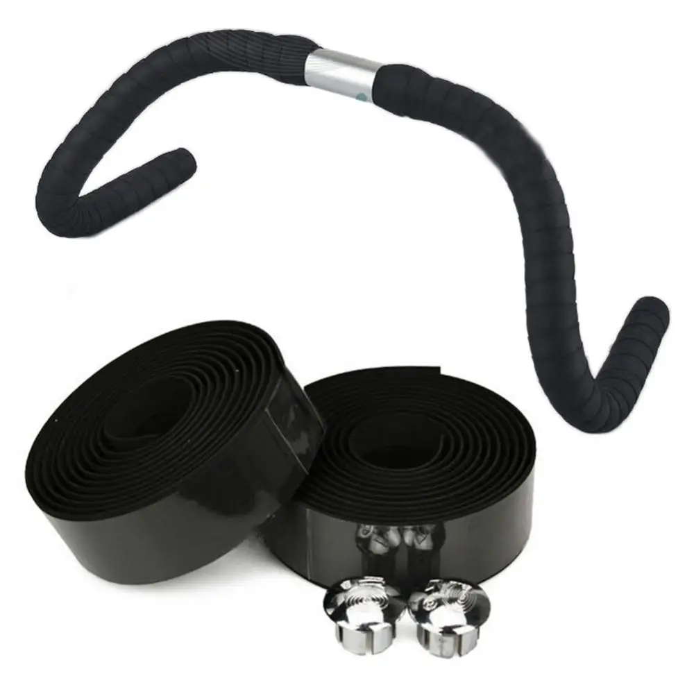 Road Bike Handlebar Camouflage Cycling Handle Belt Cork Wrap With Bar Plugs 5 Colors