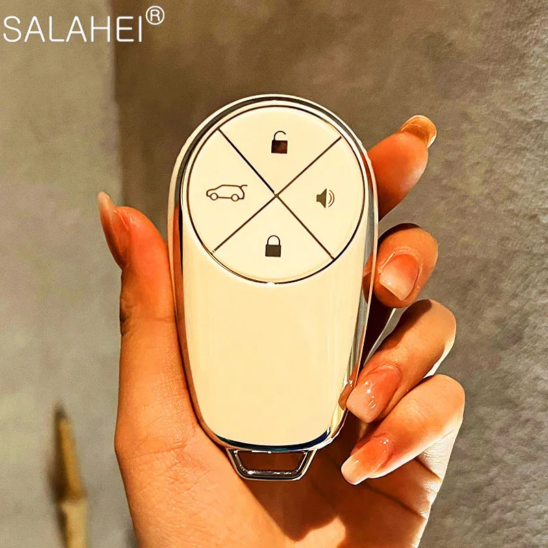 

New Full Cover Soft TPU Car Key Case For NIO ES6 2019 ES8 2018 Keyless Decoration Protector Shell Fob Auto Interior Accessories
