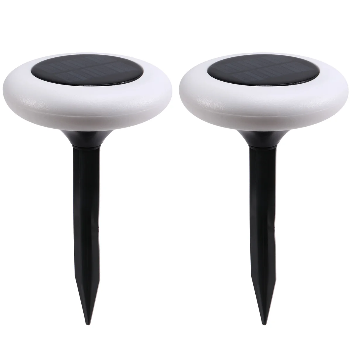 BAAU Solar Outdoor Lights Lights Round Outdoor Landscape Spotlights Garden Decorative Lawn