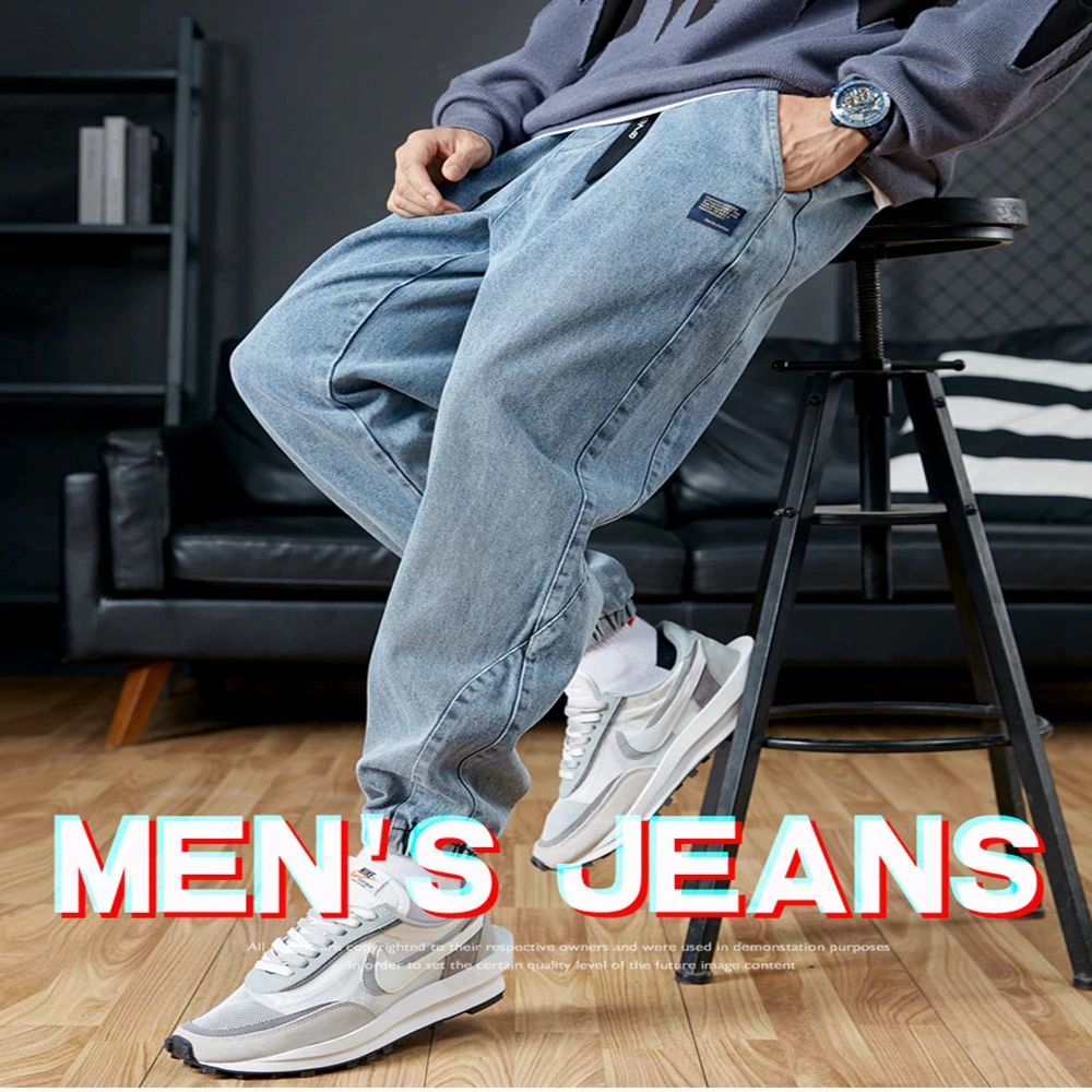 

2023 New Autumn/Winter Cotton Jeans Loose Casual Workwear Large Versatile Harlan Leggings