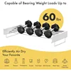 Laundry Wall Mounted Clothes Drying Rack, 40 INCH Wide, 60lbs Capacity,16.4 Linear Ft,Foldable Clothing Drying Rack 5