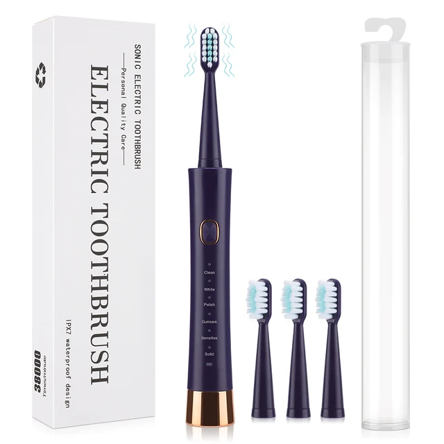 Ultrasonic Electric Toothbrush Oral Cleaning Personal Care Appliances IPX7 6 Modes Smart Rechargeable Automatic Toothbrush 1