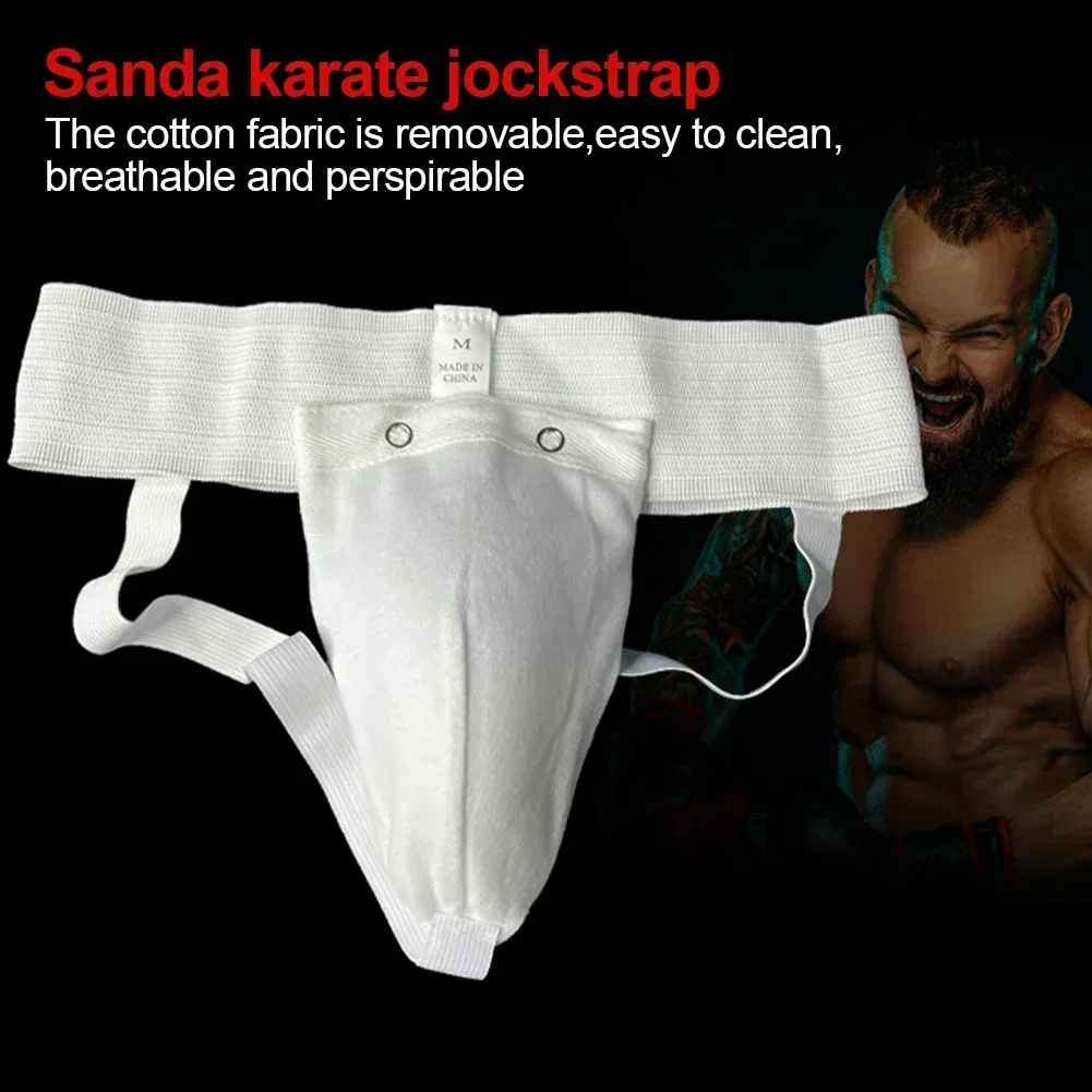 Mens Taekwondo Groin Protector Safety Training Equipment Groin Protector Cup Workout Martial Arts Sports Kick Boxing Karate