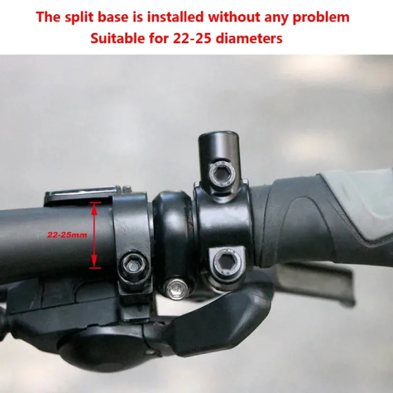 Specchietti universali per manubrio bici da 22 mm Specchietto retrovisore moto HD grandangolare e 360 ° Specchietto retrovisore rotante per moto - immagine 5