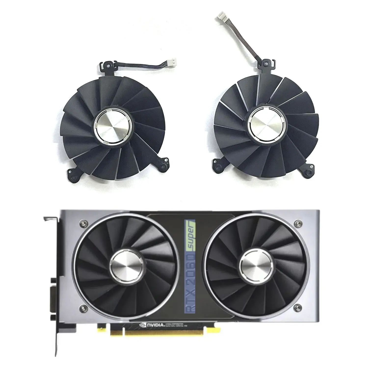 Ventola A 2 Ventole Originale 4Pin 87Mm Muslimex Rtx 2060S Gpu Adatta Per Nvidia Rtx2060 2060S 2070 Versione Super Pubblica 8G