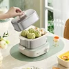 Steamed egg machine 304 stainless steel household automatic power off egg cooker small steamer square timer breakfast machine 2