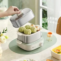 Steamed egg machine 304 stainless steel household automatic power off egg cooker small steamer square timer breakfast machine 2