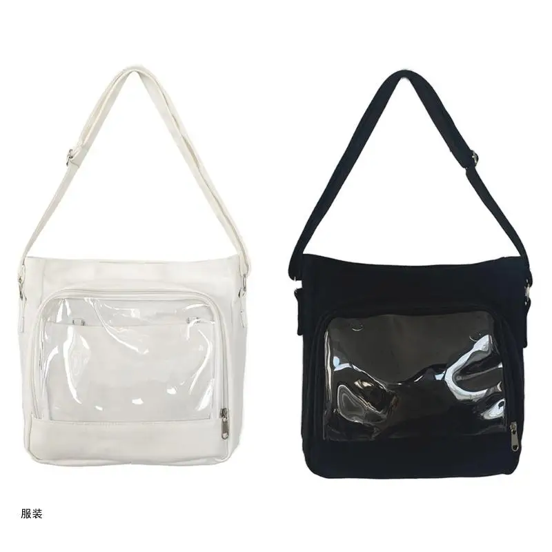 D0UD Ita Bag Clear Bag Travel Uniform Bag Crossbody Bag Shoulder Bags for Girl Student