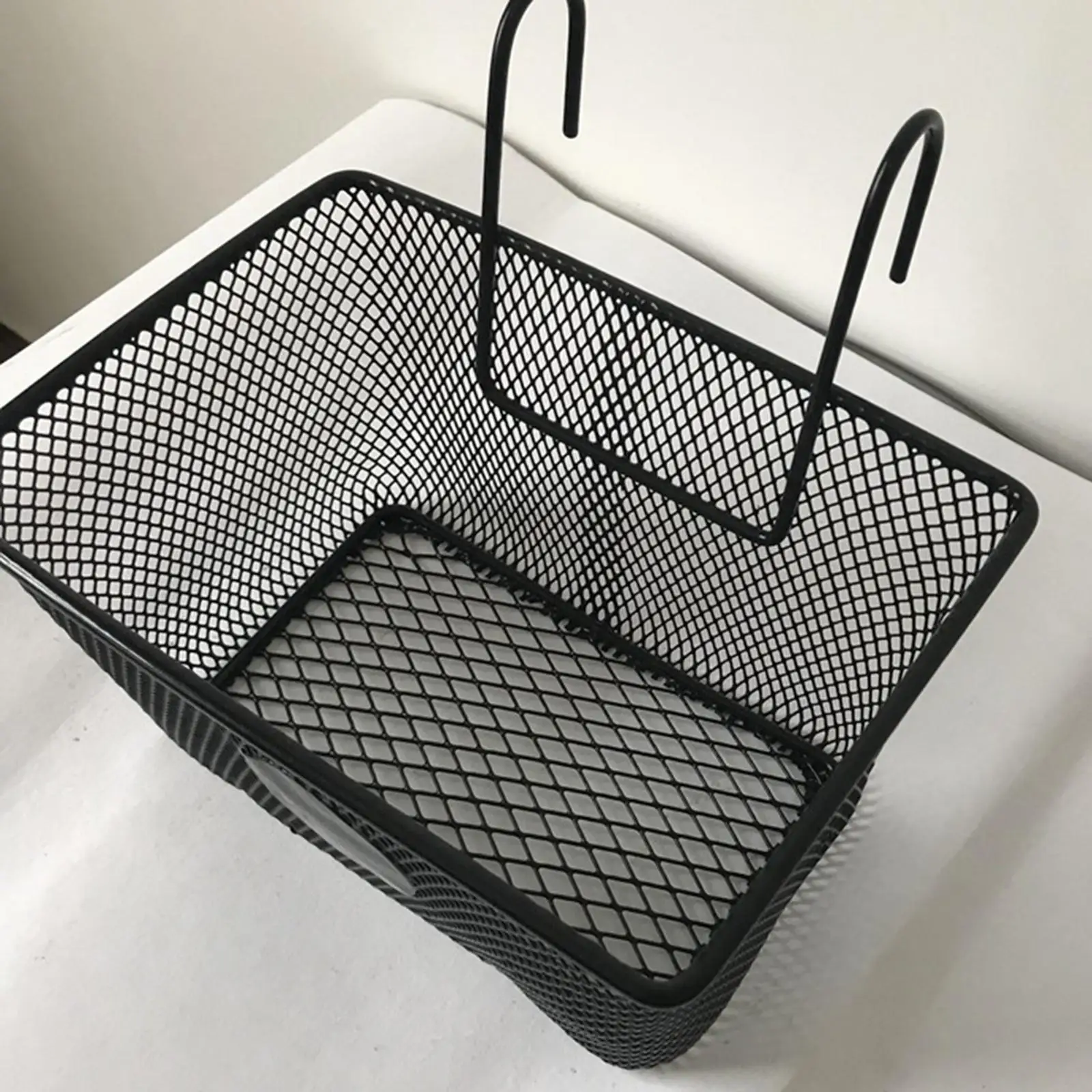 Wire Bike Basket Hanging Retro Style with Hooks Accessories Easy
