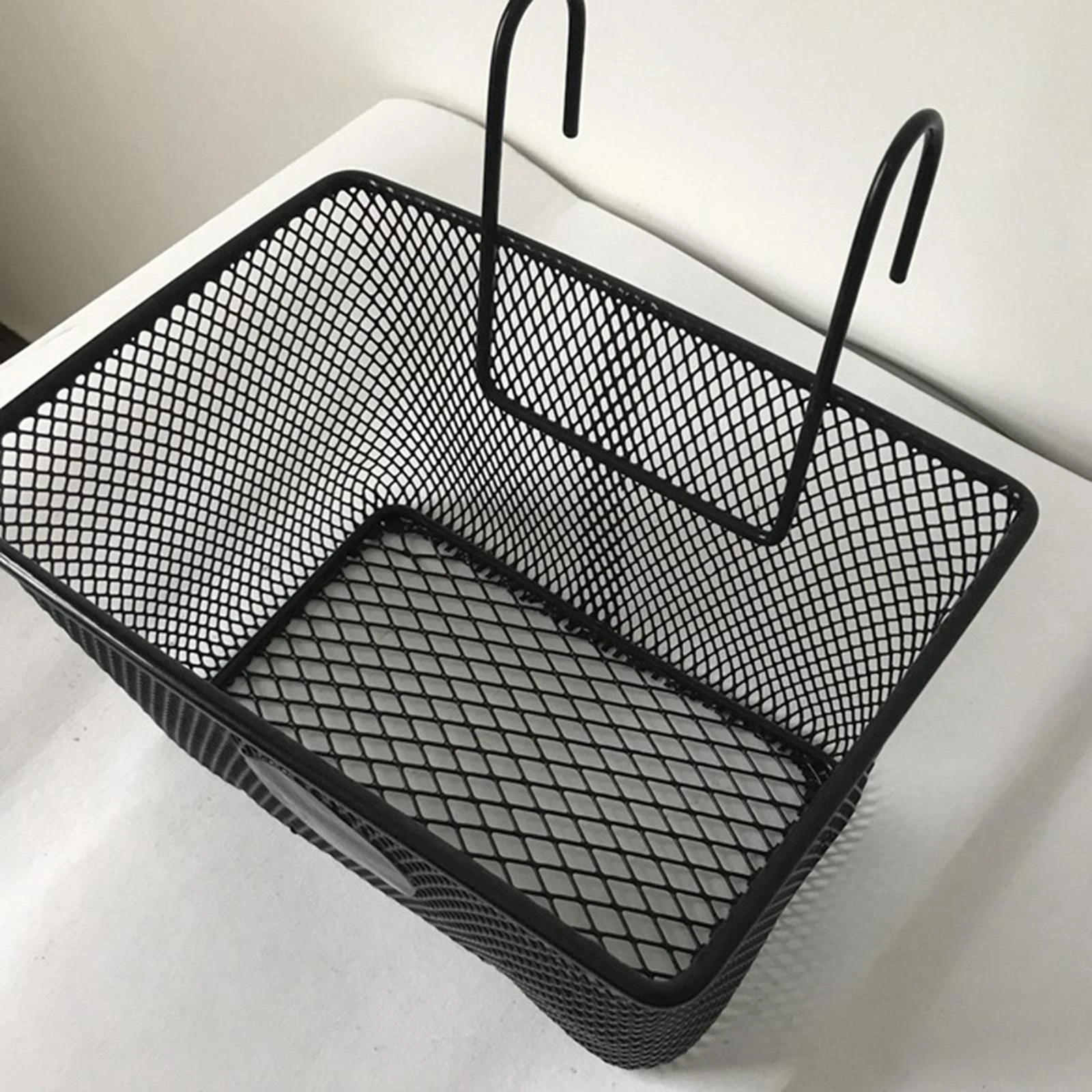 Wire Bike Basket Hanging Retro Style with Hooks Accessories Easy