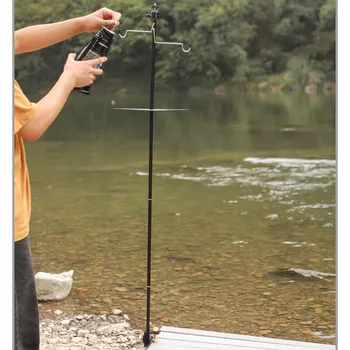 알루미늄 합금 캠핑 랜턴 램프 행어, 휴대용 초경량 거치대, 야외 테이블 고정 스탠드, 관광 하이킹 장비