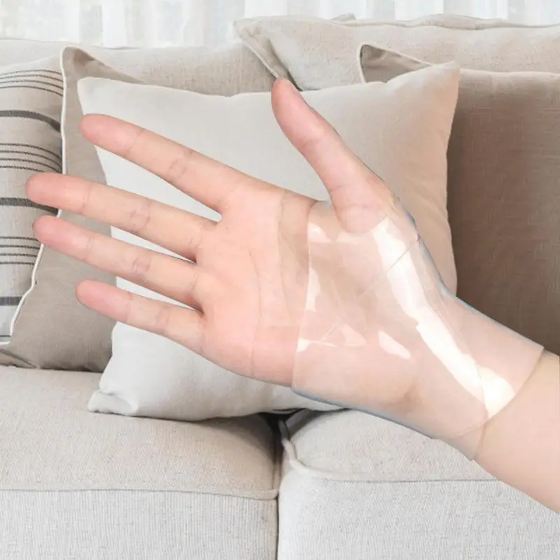 Gel Wrist Brace Transparent Wrist Support Brace Gel Support Fingerless Glove Carpal Tunnel For Women Men fingerless gloves wrist brace wrist support