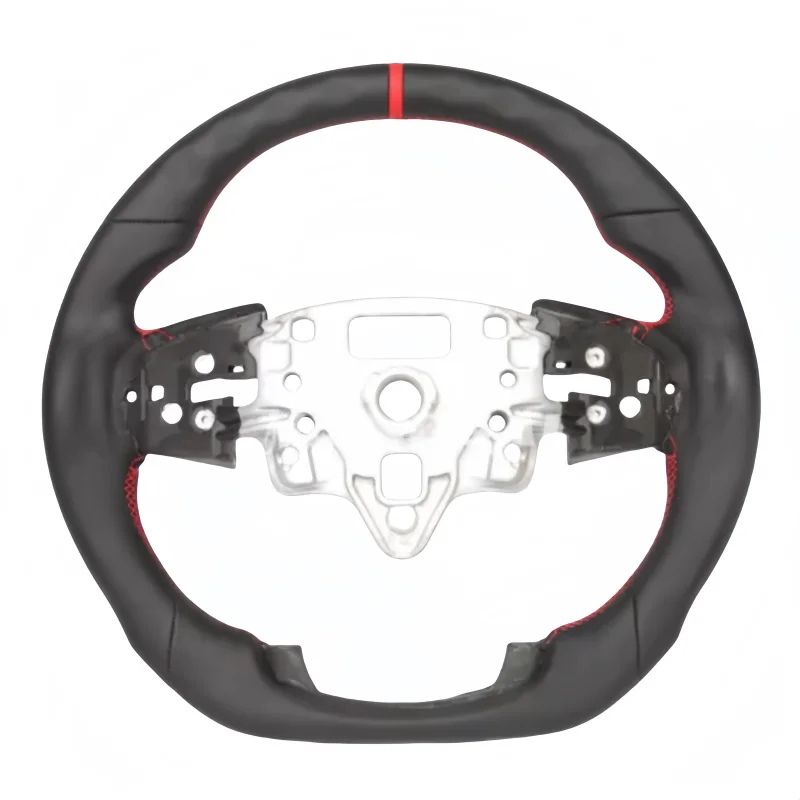 

OEM полностью кожаный плоский спортивный руль для Chevrolet Silverado 1500 2500 2020 +