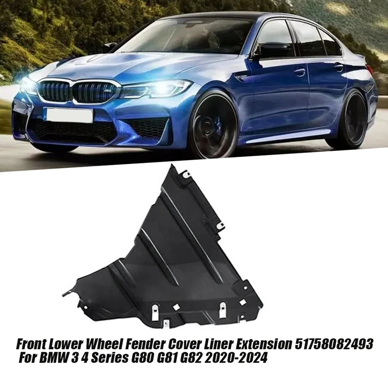 1Pair Lower Wheel Cover Plate 51758082493 8082494 For BMW 3 4 