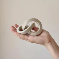 Nordic-Style Resin Artistic Knot Ornament Minimalist Home Decor Sculpture for Bedrooms, Living Rooms, Office Abstract Art Decor 2