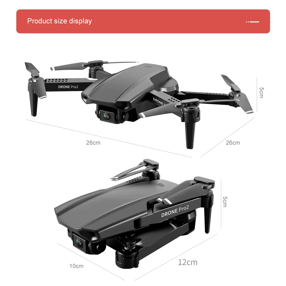 E99 RPO RC Drone 4K Professional with camera hd 4k WiFi Fpv Drone Real-time Transmission Dual Camera Quadcopter Helicopter Toys camoro quadcopter drone with camera