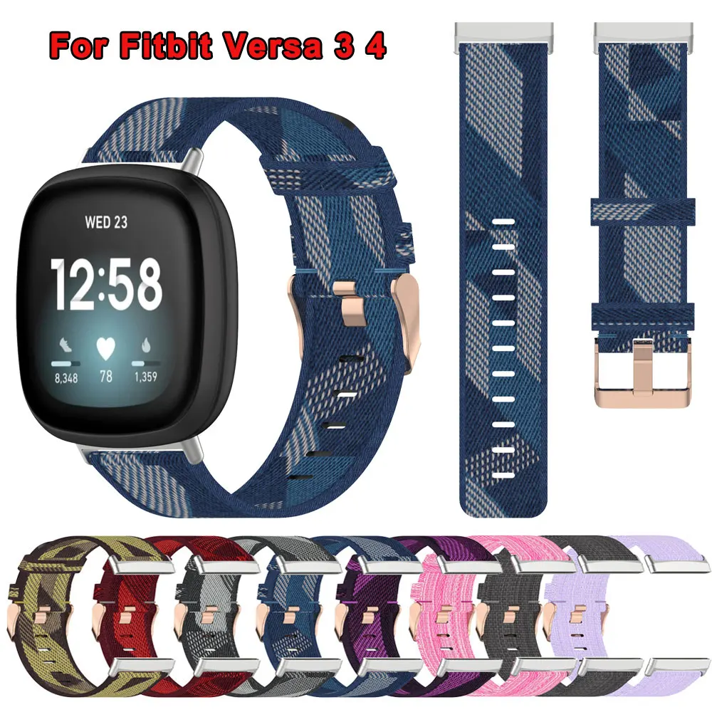 

Ремешок для часов Fitbit Versa 3 4 Sense 2, нейлоновый водонепроницаемый браслет для смарт-часов, наручный Браслет для Fitbit Versa3, Versa4, Sense2