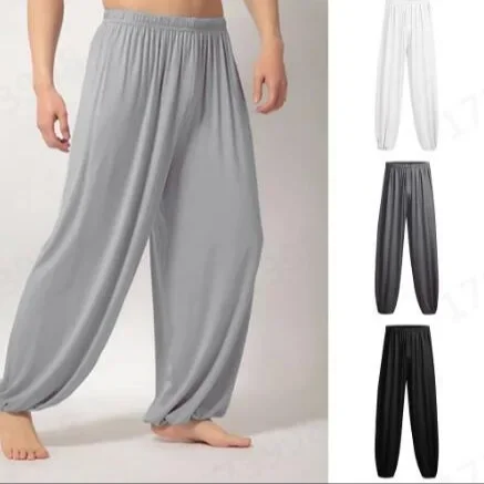 New Men's Spring and Autumn Personality Loose Yoga Casual Pants 2