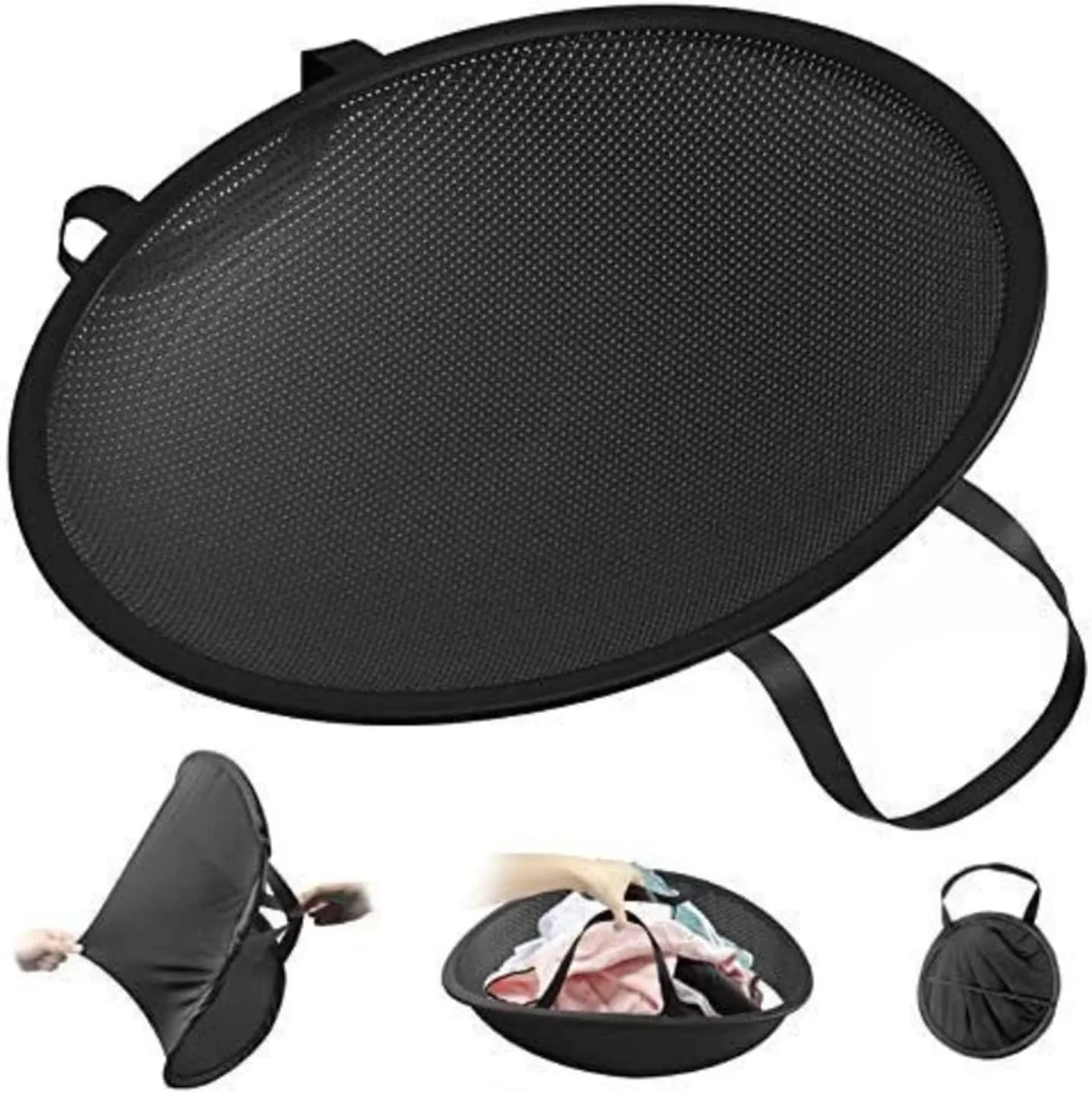 Space-Saving Flexible Collapsible Hamper with Handles for Ultimate Clothes Management laundry hamper Flexible laundry basket