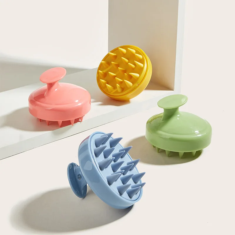 Soft Silicone Head Body To Wash Clean Care Hair Root Itching Scalp Massage Comb Shower Brush Bath Spa Anti-Dandruff Shampoo 3pcs wash shampoo silicone clean massager scalp comb head cleaning massage hair pet shower brush manual care tool stress relax