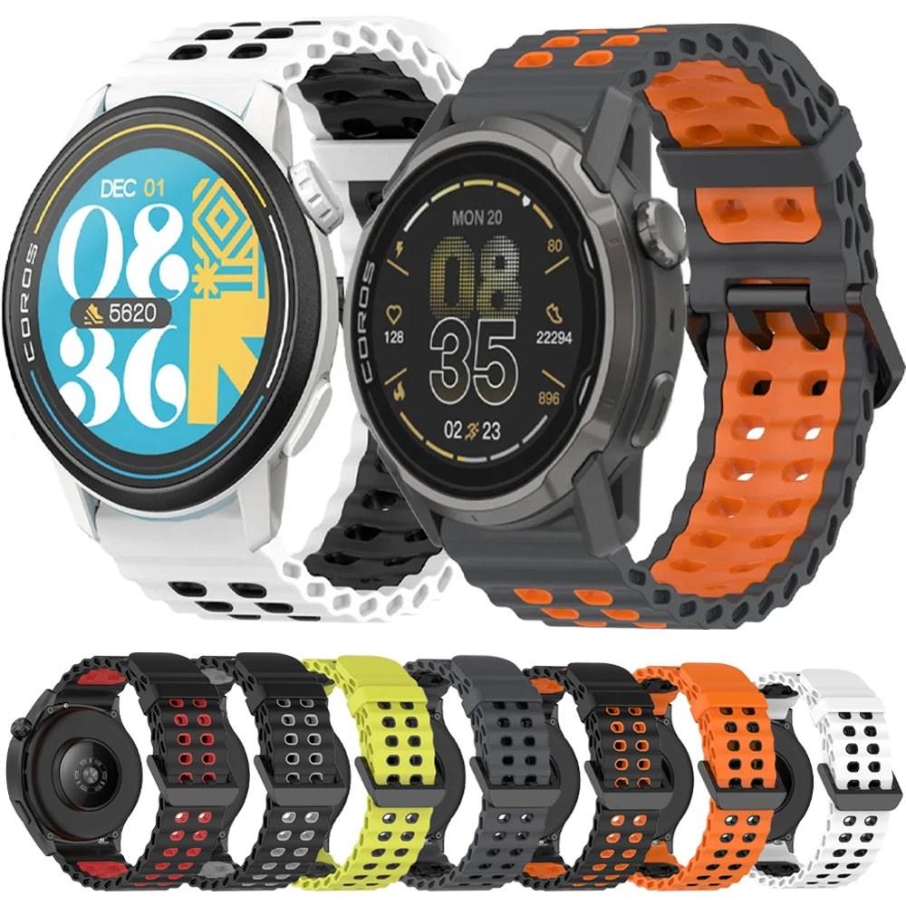Premium 22mm Ocean Silicone Sport Wristband