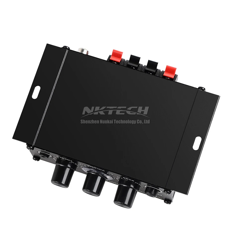 Фото Цифровой плеер NKTECH, Портативный Hi-Fi усилитель мощности для автомобиля, 2 канала, 20 Вт, RMS, CD, MP3, AUX, RCA №5