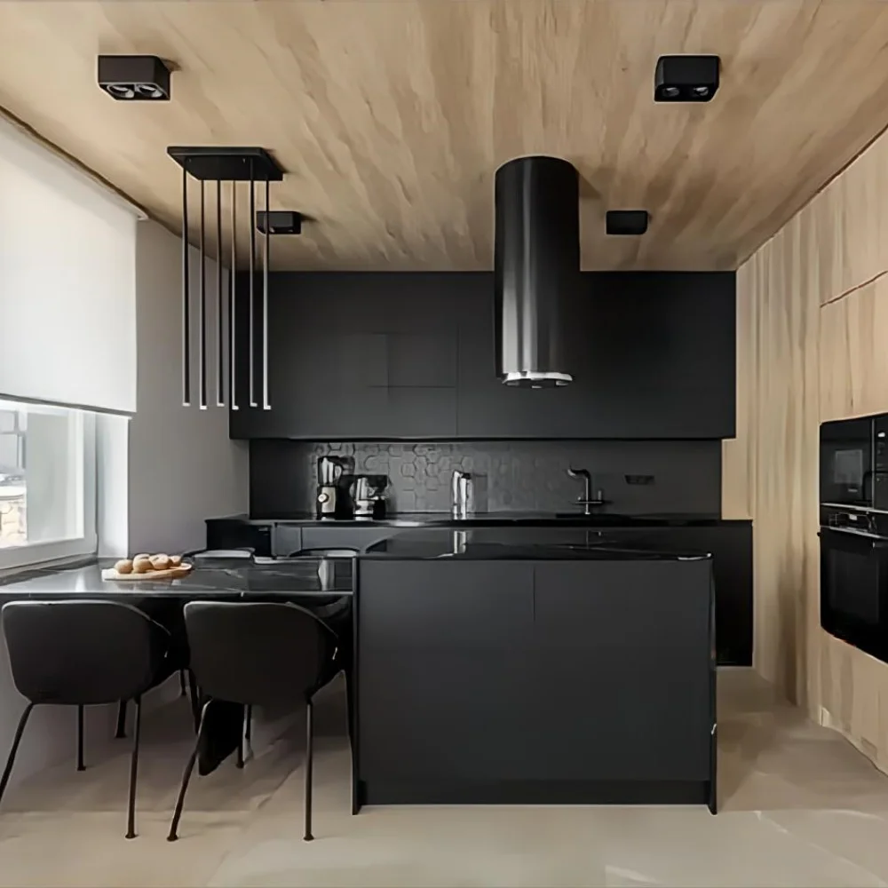 Commercial Island Range Hood, Modern Stainless Steel Kitchen Vent Hood, Wholesale Powerful Extractor Fan for Restaurant 1