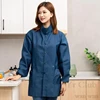 Waterproof Long Sleeved Women's Apron Gown Cover For  Fashionable Cooking In The Kitchen Oil Stand Collar Neck  Pet Work Clothes 5