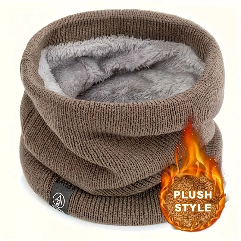 2025 New Winter Thickened Premium Plush Scarf -  Unisex, Suitable for Outdoor Activities and Daily Use, Essential Winter Warmth