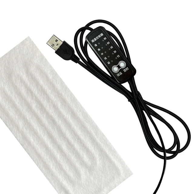 Usb Fűtőpad Fűtés Szőnyeg Fűtött Huzal 5 V -Os Elektromos Elem Téli Fólia Láb Melegítő Mellény Kabát Felmelegedés - Image 4