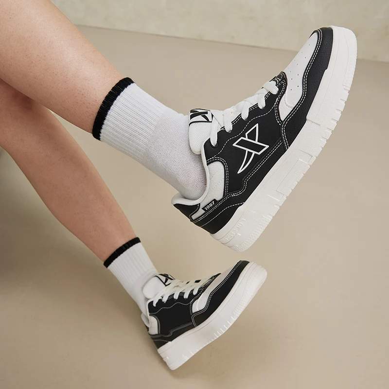 Women Sports Board Shoes Xtep Skateboarding Summer Comfortable Breathable Outdoor Trekking Support Sneakers