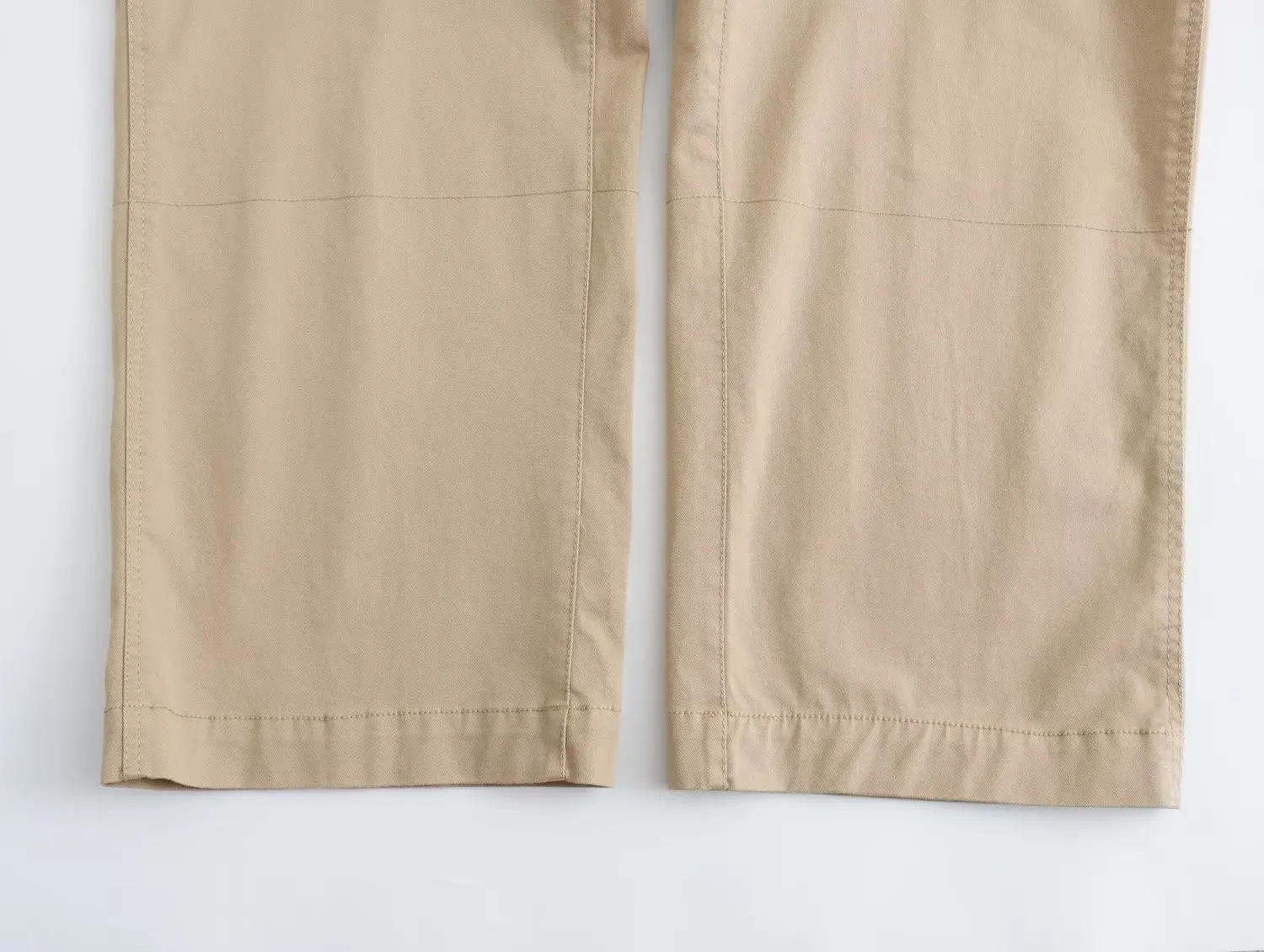Dave&Di Japanese Minimalist Khaki Casual Pants  Fashion Casual Ladies Commuter Loose Pants Women