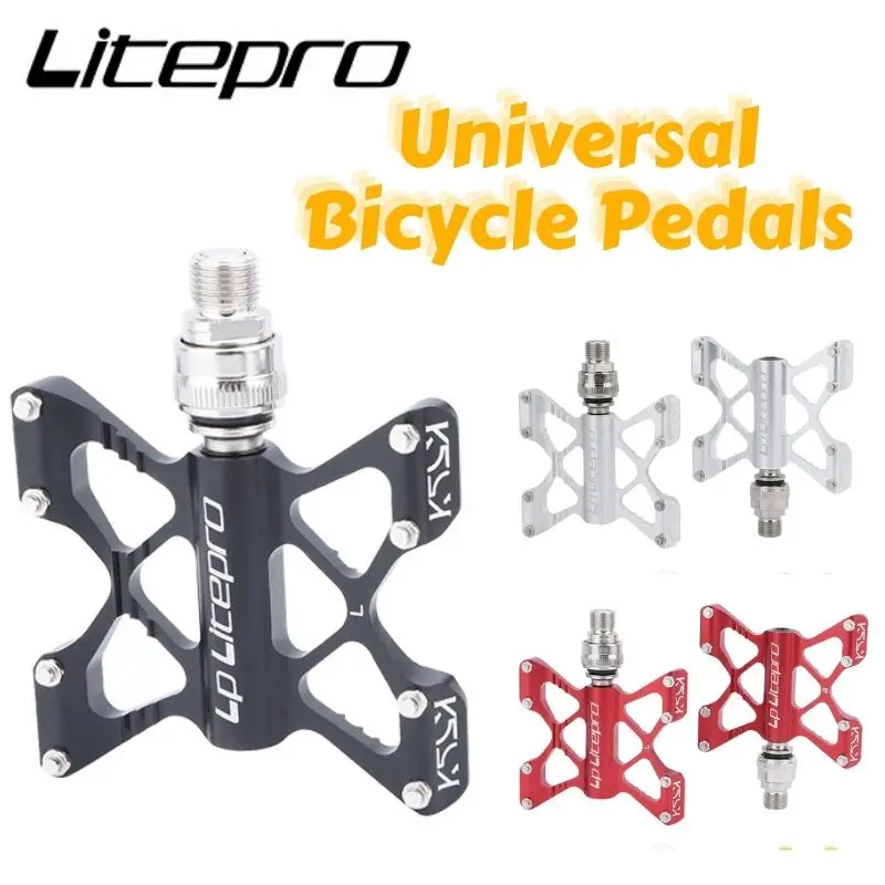 Litepro K5 Folding Bike Pedal Universal Bicycle Pedals Widened Aluminum