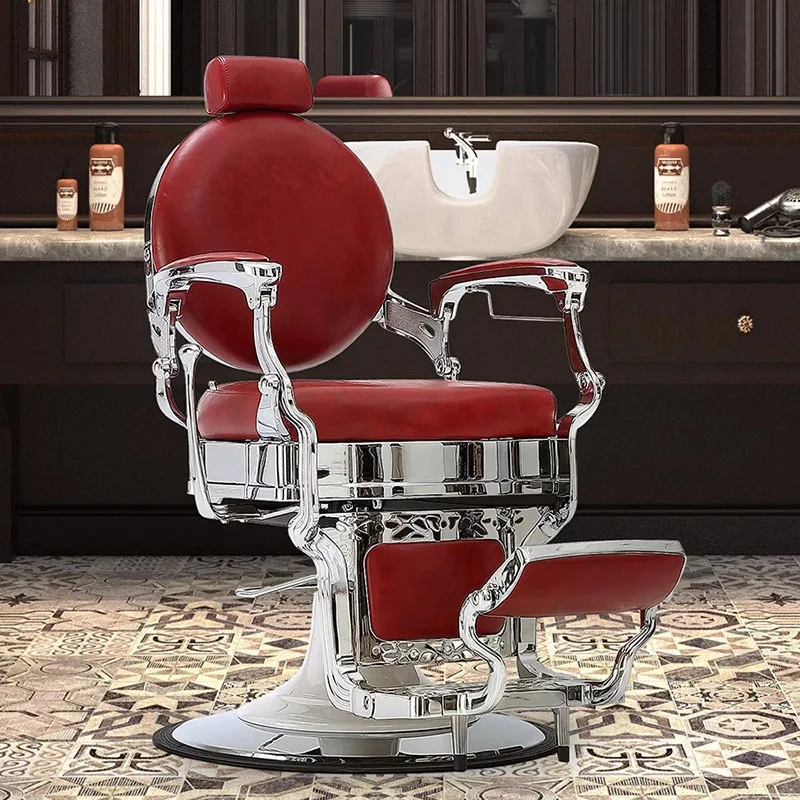 Hairdressing Barber Chairs Manicure Professional Swivel Comfortable Vanity Chair Barbershop Sillas Beauty Salon Furnitures metal barber chairs professional vanity makeup stylist recliner chair hairdresser vanity silla giratoria barber furniture