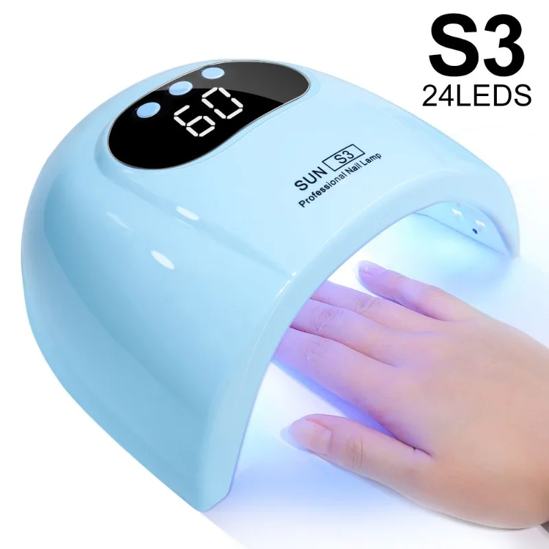 6 LED 네일 UV 램프 (네일 폴리쉬 젤 건조용), LED 디스플레이 및 센서 기능 탑재, 전문가용 네일 램프 드라이어, 가정용 도구