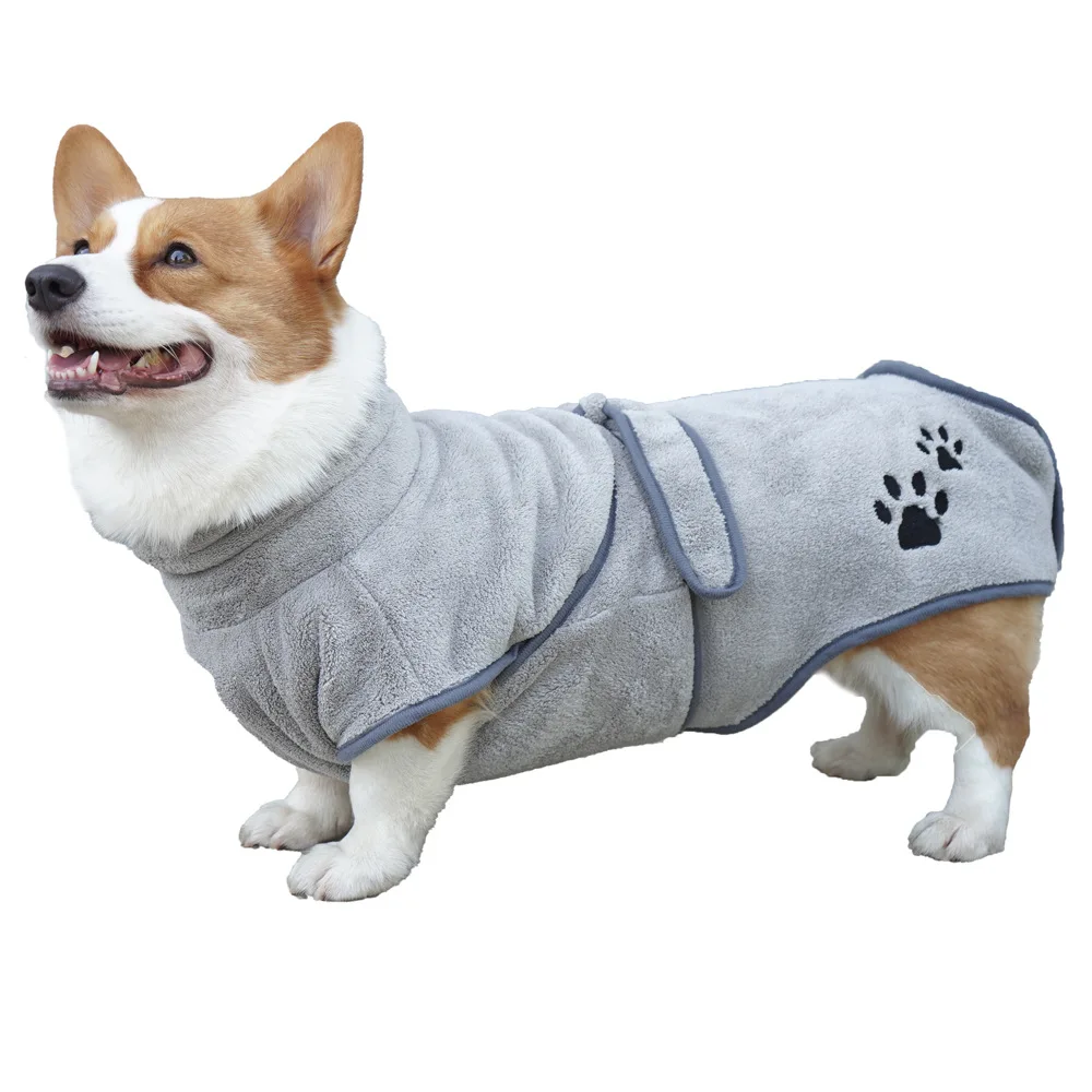 

2024New Bathrobe For Dog Drying Towel Microfiber Quickly Absorbing Water Bath Towel Cat Hood Pet Bath Towel Grooming Pet Product