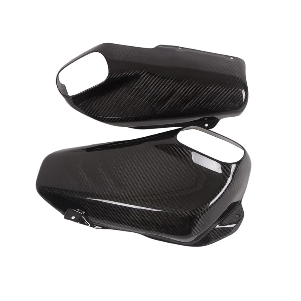 

Для Ducati Streetfighter V4 V4S 2019 2020 2021 выхлопная боковая крышка с защитой от тепла из углеродного волокна глянцевые аксессуары для мотоциклов