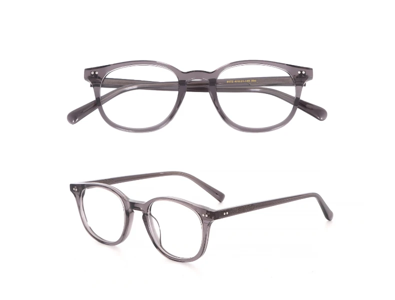Herren- und Damen-Vintage-Brille aus hochwertigem Acetat, Retro-Mode, optische Brille, Luxusmarke, Designer, klassische, trendige Rahmen – Detail 8