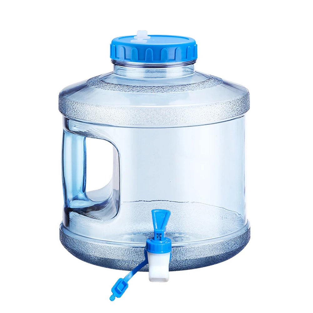7.5L 투명 비상용 물 저장통(스피곳 포함) 휴대용 물탱크 캠핑 야외 하이킹용