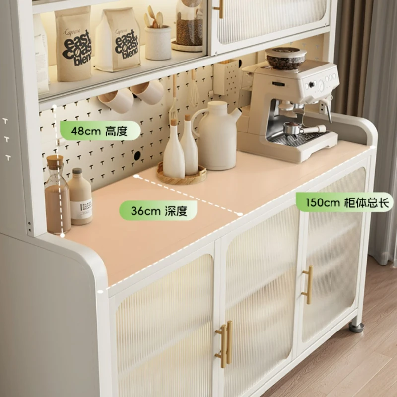 White Metal Sideboards Display Space Saving Storage Nordic Buffet Sideboards Cupboard Armario De Cocina Home Furniture MR50CJ