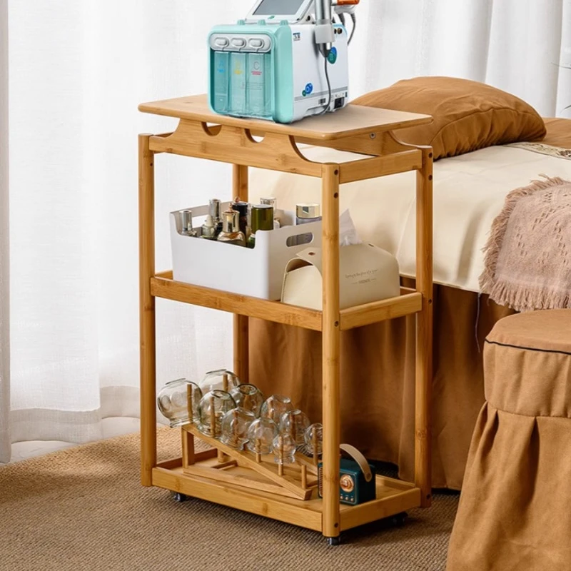 

Serving Bedroom Lash Salon Trolley Cosmetic Manicure Multifunction Salon Trolley Medical Carrito Auxiliar Beauty Furniture HDTC