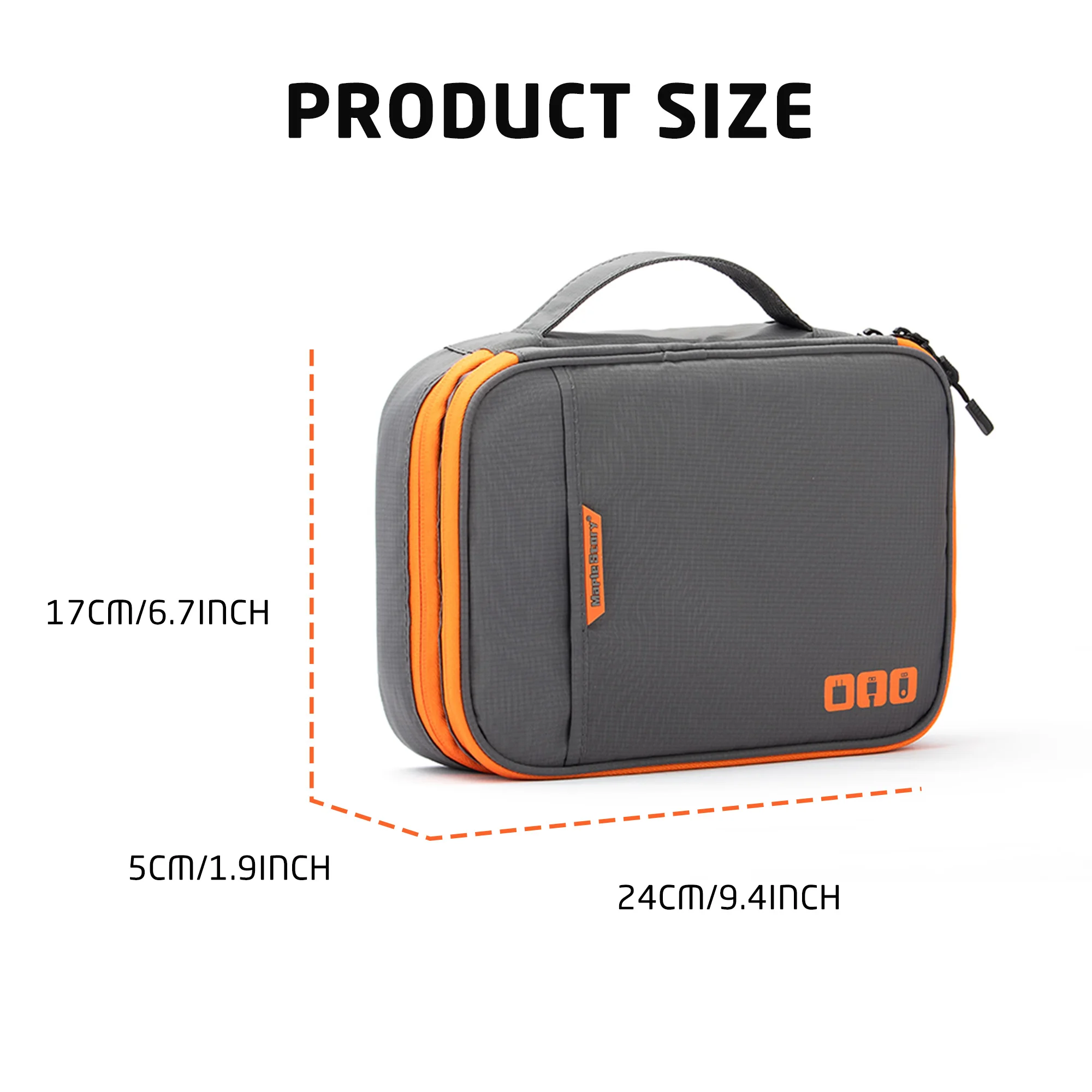 Cable Storage Bag Digital Electronic Organizer Pouch Portable USB Data Line Charger Plug Storage Bag Travel Cable Organizer Case - 3